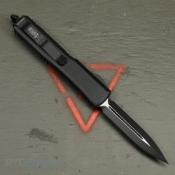 MICROTECH ULTRATECH, D/E OTF, BLACK, 3.4 INCH, TACTICAL, 122-1T