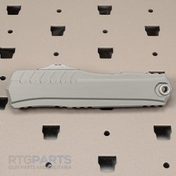 MICROTECH CYPHER II S/E OTF AUTOMATIC KNIFE, NATURAL CLEAR, 3.5 INCH WHARNCLIFFE, APOCALYPTIC, 1241-10APNC