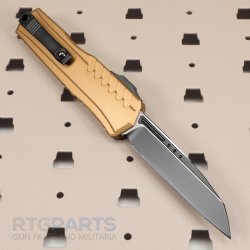 MICROTECH CYPHER II S/E OTF AUTOMATIC KNIFE, TAN, 3.5 INCH, 1241-1TA