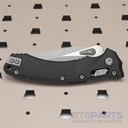 MICROTECH AMPHIBIAN, S/E, RAM-LOCK, BLACK, FLUTED G10, 3.9 INCH, APOCALYPTIC, 137RL-10FLGTOD