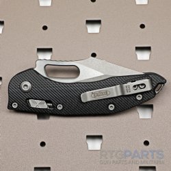 MICROTECH STITCH, S/E, RAM-LOK, BLACK, FLUTED G10, 3.7 INCH, APOCALYPTIC, 169RL-10APFLGTBK