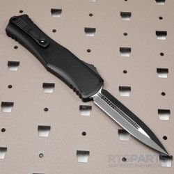 MICROTECH HERA II D/E OTF AUTOMATIC KNIFE, BLACK, 4 INCH, 1702-1T