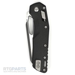 MICROTECH STANDARD ISSUE MSI, S/E, RAM-LOCK, BLACK G10, 3.9 INCH, TWO-TONE, 210-1FLGTBK