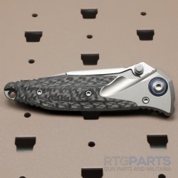 MICROTECH SOCOM BRAVO MINI S/E FRAME LOCK KNIFE, CARBON FIBER/TITANIUM, 3.4 INCH, 260M-7CFTI