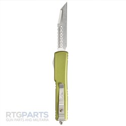 MICROTECH UTX-70 WARHOUND OTF AUTOMATIC KNIFE, OD GREEN, 2.4 INCH, STONEWASH, 419W-10ODS