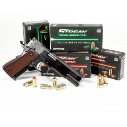 AMMO INC STREAK 45ACP 230GR TMC, NON-INCENDIARY TRACER, RED, 50RD BOX