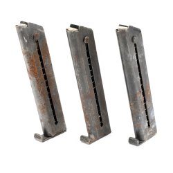 3-PACK OF RUSTY SWEDISH M40 LAHTI 9MM 8RD MAGAZINES