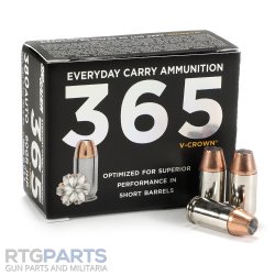 SIG P365 380ACP 90GR ELITE V-CROWN JHP, DESIGNED FOR SHORT BARRELS, 20RD BOX