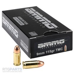 AMMO INC SIGNATURE 9MM 115GR TMC, 50RD BOX