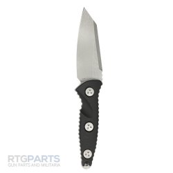 MICROTECH SOCOM ALPHA MINI FIXED BLADE KNIFE, S/E, BLACK G10, 3.7 INCH, 93M-10AP