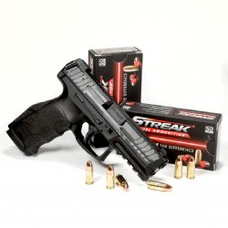 AMMO INC STREAK 9MM 124GR TMC NON-INCENDIARY TRACER, RED, 50RD BOX