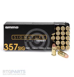 AMMO INC SIGNATURE .357SIG 124GR TMC, 50RD BOX