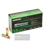 AMMO INC STREAK 38 SPECIAL 158GR TMC, NON-INCENDIARY TRACER, GREEN, 50RD BOX