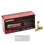 AMMO INC STREAK 38 SPECIAL 158GR TMC, NON-INCENDIARY TRACER, RED, 50RD BOX