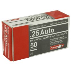 AGUILA 25ACP 50GR FMJ, 50RD BOX