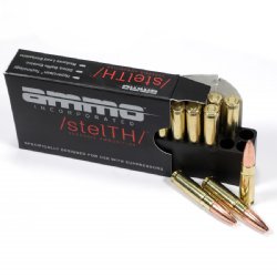 AMMO INC STELTH 300 BLACKOUT 220GR SUBSONIC, TMC, 20RD BOX