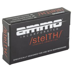 AMMO INC STELTH 300 BLACKOUT 220GR SUBSONIC, TMC, 20RD BOX