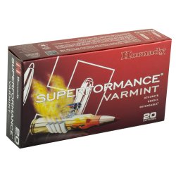 HORNADY SUPERFORMANCE 204 RUGER 32GR V-MAX, 20RD/BOX