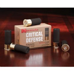 HORNADY CRITICAL DEFENSE 12GA 2.75" #00 BUCK SHOT, 10/BOX