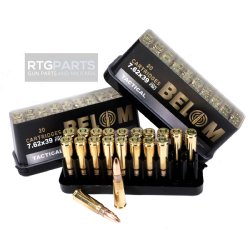 BELOM 7.62X39MM BRASS CASE 123GR FMJ, 20RD BOX 