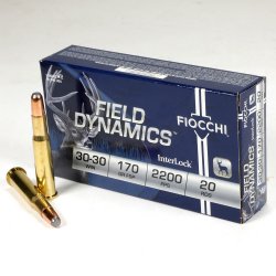 FIOCCHI FIELD DYNAMICS 30-30 WIN 170GR JSP, 20RD BOX