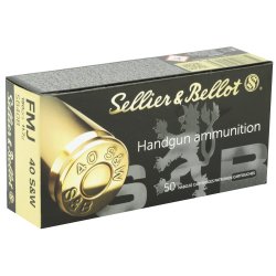 S&B .40SW 180GR FMJ, 50RD BOX