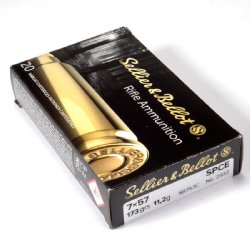 S&B 7X57MM MAUSER 173GR SPCE, 20RD BOX