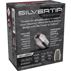 WINCHESTER SILVERTIP 380ACP 85GR JHP, 20RD/BOX