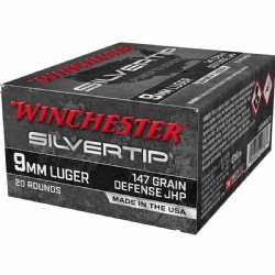 WINCHESTER SILVERTIP 9MM 147GR JHP, 20RD/BOX