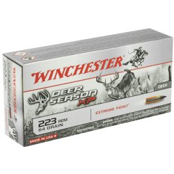 WINCHESTER DEER SEASON 223 REMINGTON 64GR EXTREME POINT POLYMER TIP, 20RD/BOX