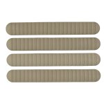 B5 SYSTEMS M-LOK RAIL COVERS, 4-PACK, FDE