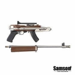 SAMSON B-TM FOLDING STOCK FOR RUGER 10/22 TAKEDOWN, STAINLESS