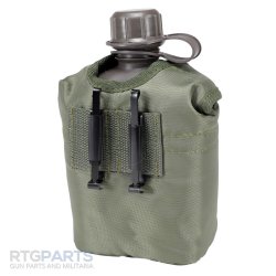 USGI STYLE REPRO CANTEEN WITH COVER & ALICE CLIPS