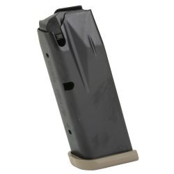 CANIK METE MC9 9MM 12RD MAGAZINE NEW, FINGER REST & FLUSH BASEPLATES, FDE