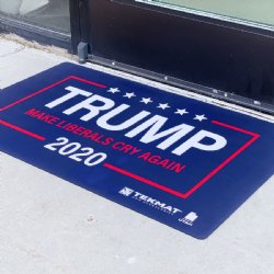 TRUMP - MAKE LIBERALS CRY AGAIN TEKMAT WORK MAT / DOOR MAT, 25x42