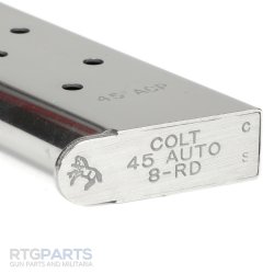 GENUINE COLT 1911 45 ACP 8RD GOVERNMENT/COMMANDER MAGAZINE, STAINLESS