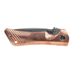 SOUTHERN GRIND SPIDER MONKEY FOLDING KNIFE 3.25" DROP POINT COPPER HANDLE