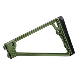 JMAC CUSTOMS TS-8P WITH RUBBER BUTTPAD FOR 4.5MM FOLDING AK, GREEN