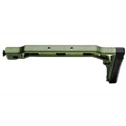 JMAC CUSTOMS SS-8RP WITH RUBBER BUTTPAD FOR 5.5MM FOLDING AK, GREEN