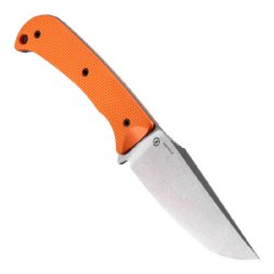 HOGUE EXTRAK XL 3.9" G10 TUMBLED BLADE, ORANGE G10 GRIPS, CPM MAGNACUT STAINLESS