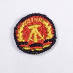 EAST GERMAN DDR WOVEN COCKADE, PATCH FOR CAP