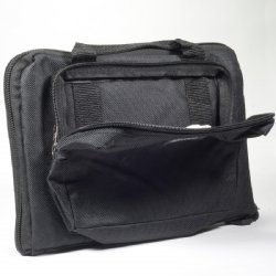 BULLDOG MINI RANGE BAG BLACK, PISTOL CASE WITH MAG POUCH