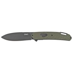 CRKT BONA FIDE 3.52" FOLDING KNIFE W/ LINER LOCK, ODG/BLK