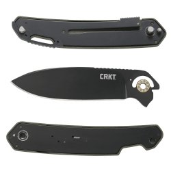 CRKT BONA FIDE 3.52" FOLDING KNIFE W/ LINER LOCK, ODG/BLK