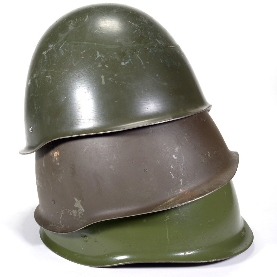 Polish Steel Helmet with adjustable liner, Soviet Surplus, GER-P34, RTG Parts