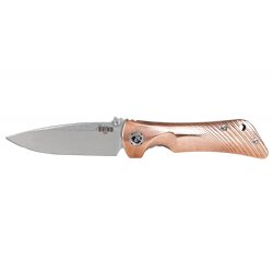 SOUTHERN GRIND SPIDER MONKEY FOLDING KNIFE 3.25" DROP POINT COPPER HANDLE