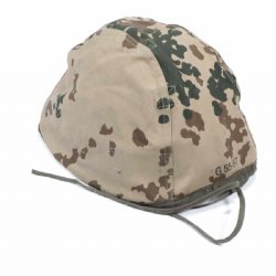 GERMAN REVERSIBLE HELMET COVER, DESERT & FOREST CAMO