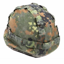 GERMAN REVERSIBLE HELMET COVER, DESERT & FOREST CAMO