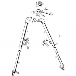 HK21E HK23E BIPOD LEG CATCH LEVER NEW, GERMAN