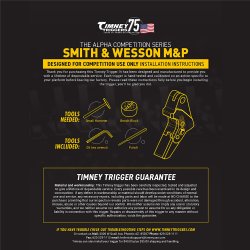 TIMNEY TRIGGERS ALPHA COMPETITION TRIGGER FOR SMITH & WESSON M&P